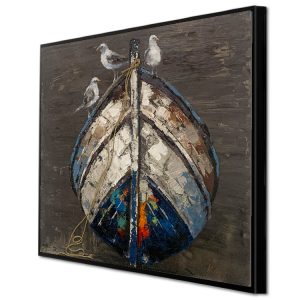 Seascape Oil Painting Framed Photo Custom Painting On Canvas Oil Piictures